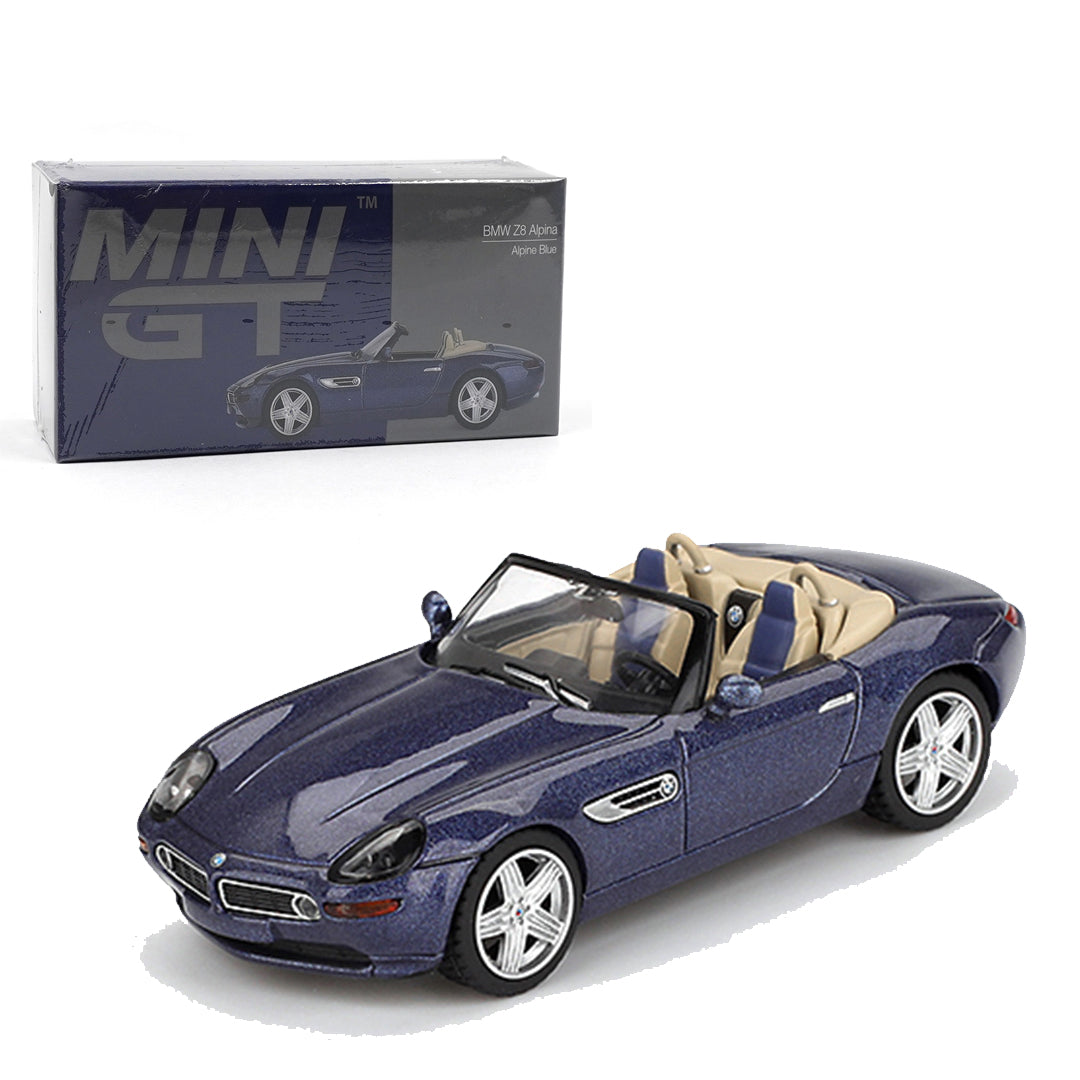 Mini GT 1:64 Nissan LBWK S15 Silvia GARASIDRIFT 2025 + BMW Z8 Alpina Diecast Model Combo