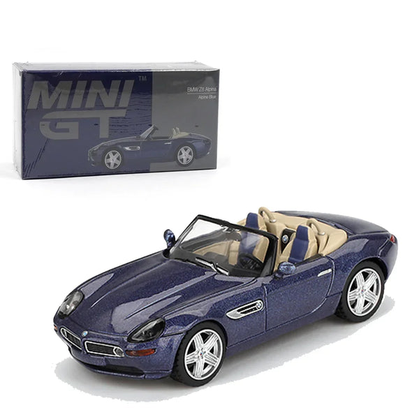 MINI GT 1:64 BMW Z8 Alpina Blue Diecast Scale Model Car