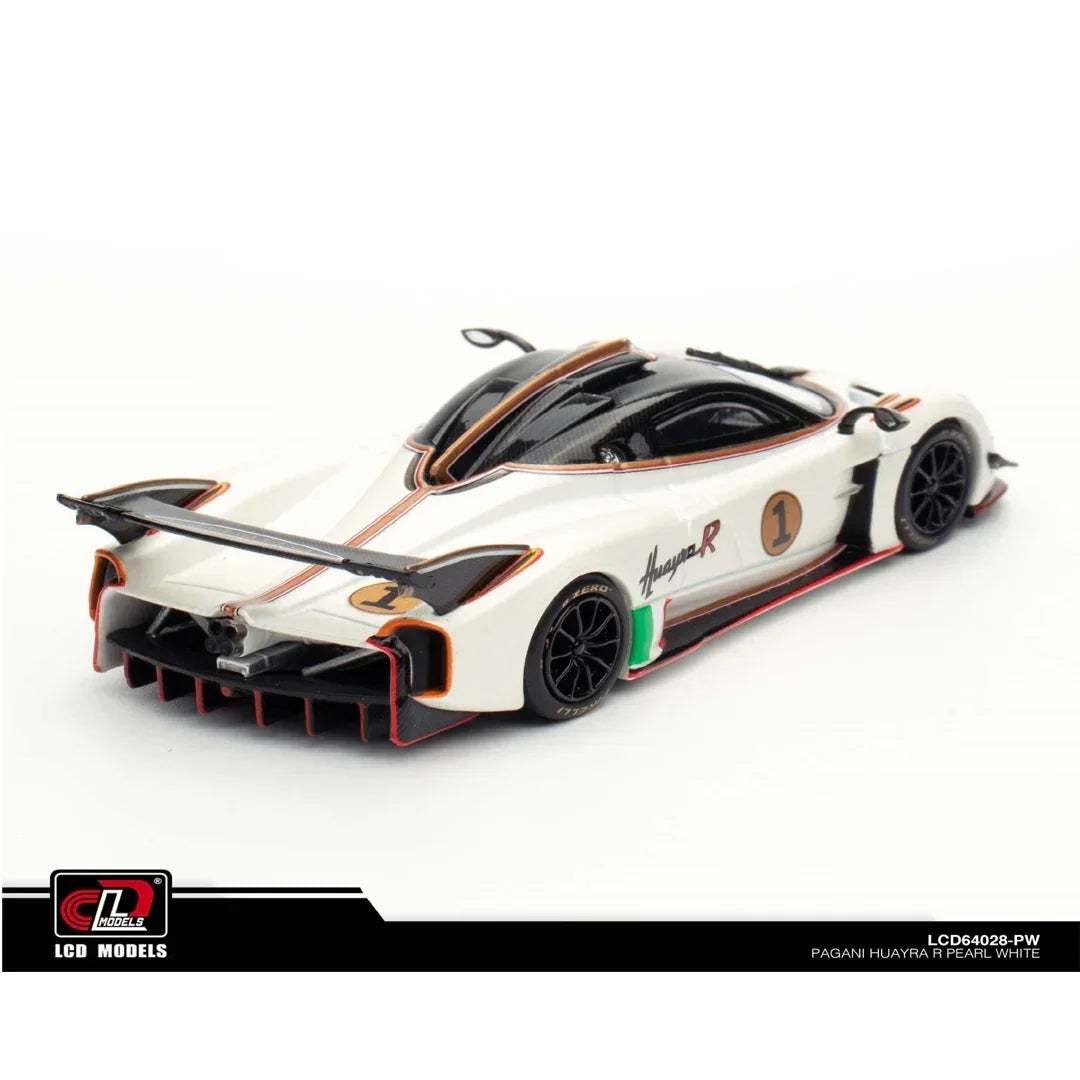 LCD Models 64028 Pagani Huayra R 1:64 Scale Diecast Model Car | Premium Carbon Detail Collectible