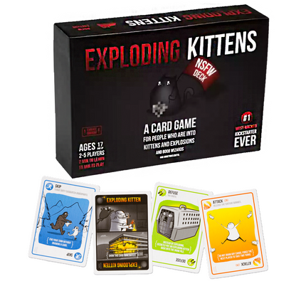 Exploding Kittens: NSFW Edition - Adult Board Game - 2 to 5 Players,  AGE 17+