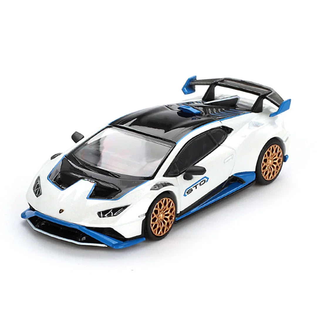 Mini GT 1:64 Lamborghini Huracán STO – Bianco Asopo Diecast Model - Jaiman Toys