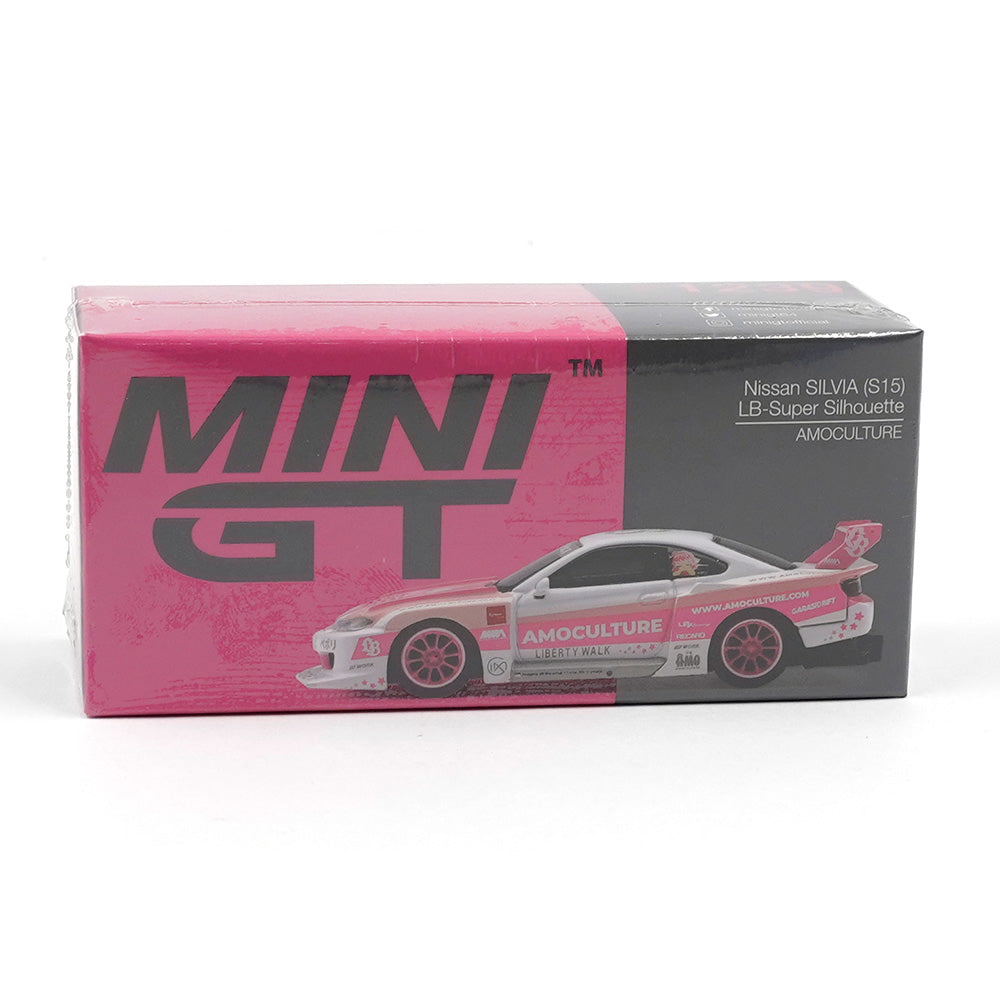 MINI GT 1:64 Nissan Silvia S15 LB-Super Silhouette AMOCULTURE RHD Diecast Scale Model Car