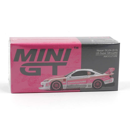 MINI GT 1:64 Nissan Silvia S15 LB-Super Silhouette AMOCULTURE RHD Diecast Scale Model Car