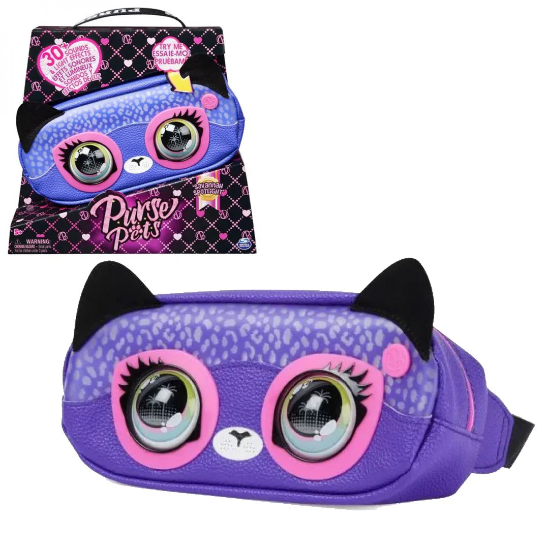 Spin Master Purse Pets – Cheetah Savannah Spotlight Interactive Plush Toy