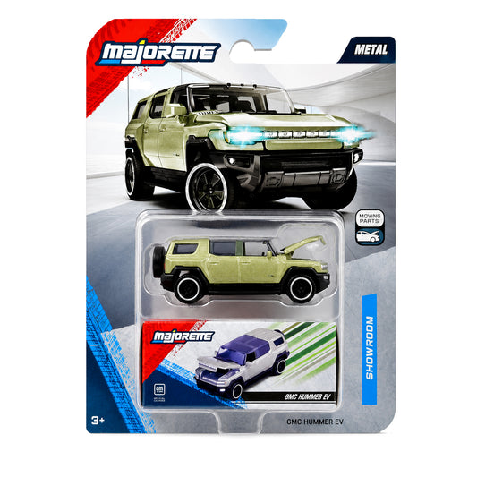 Majorette 1:64 Showroom GMC Hummer EV Die-Cast Model Car with Moving Parts