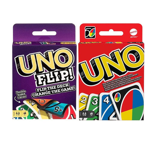 Mattel Games Uno 50th Anniversary and Uno Flip 2-Pack - Jaiman Toys