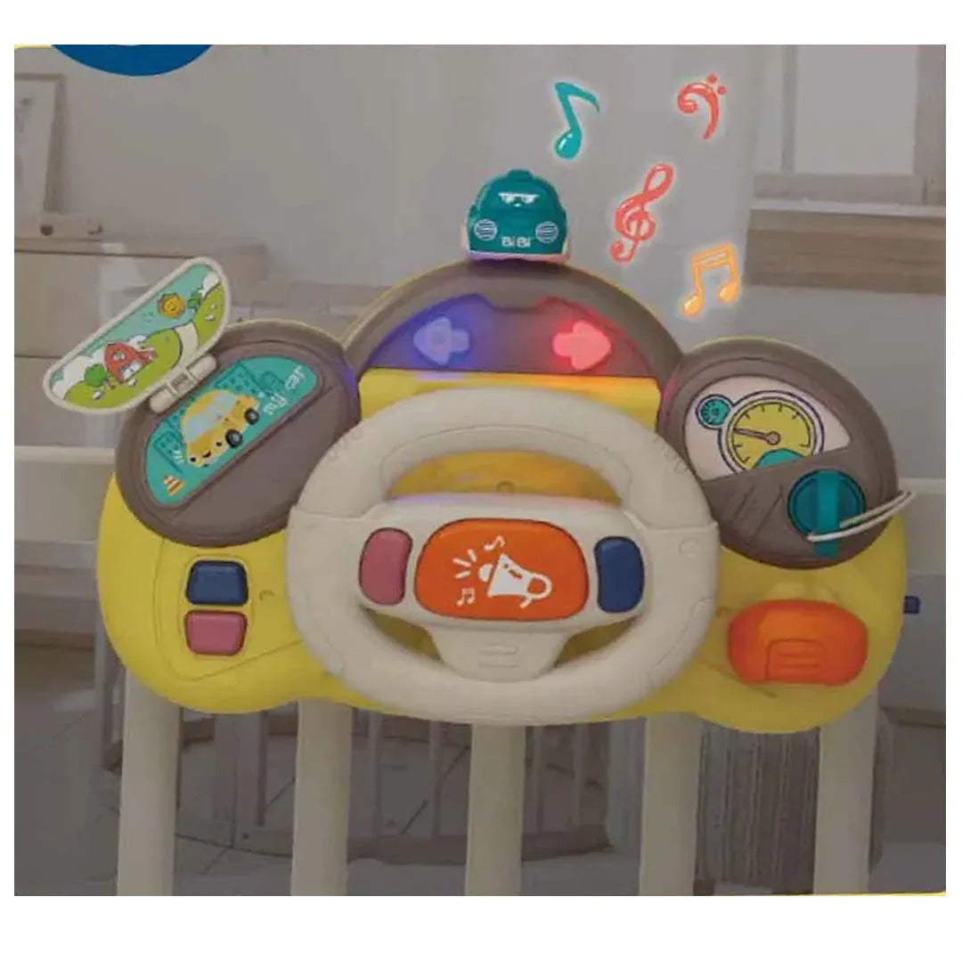 Intelligent Infant Musical Steering Wheel Toy – Multi-Functional Early Learning Driving Toy for Babies & Toddlers - Jaiman Toys
