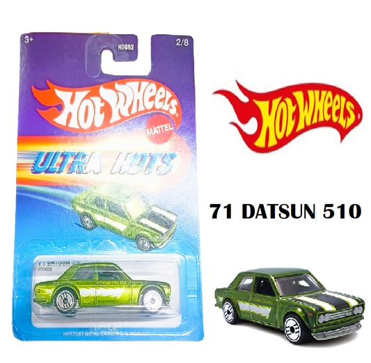 Hot Wheels Ultra Hot Car- '71 DATSUN 510- HW MATTEL-HDG52