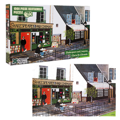 Shakespeare and Company – 1000-Piece Artist Jigsaw Puzzle by Mario Miranda | Literary Art Puzzle for Adults & Kids