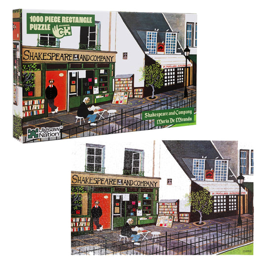 Shakespeare and Company – 1000-Piece Artist Jigsaw Puzzle by Mario Miranda | Literary Art Puzzle for Adults & Kids