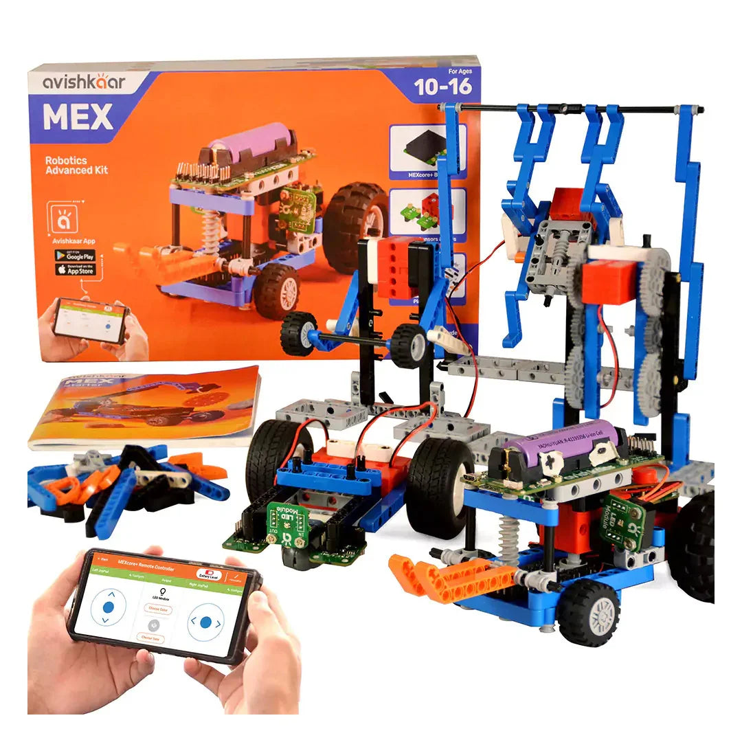 MEX Robotics Advanced Kit | Premium STEM, Coding & AI Kit for Ages 10-16