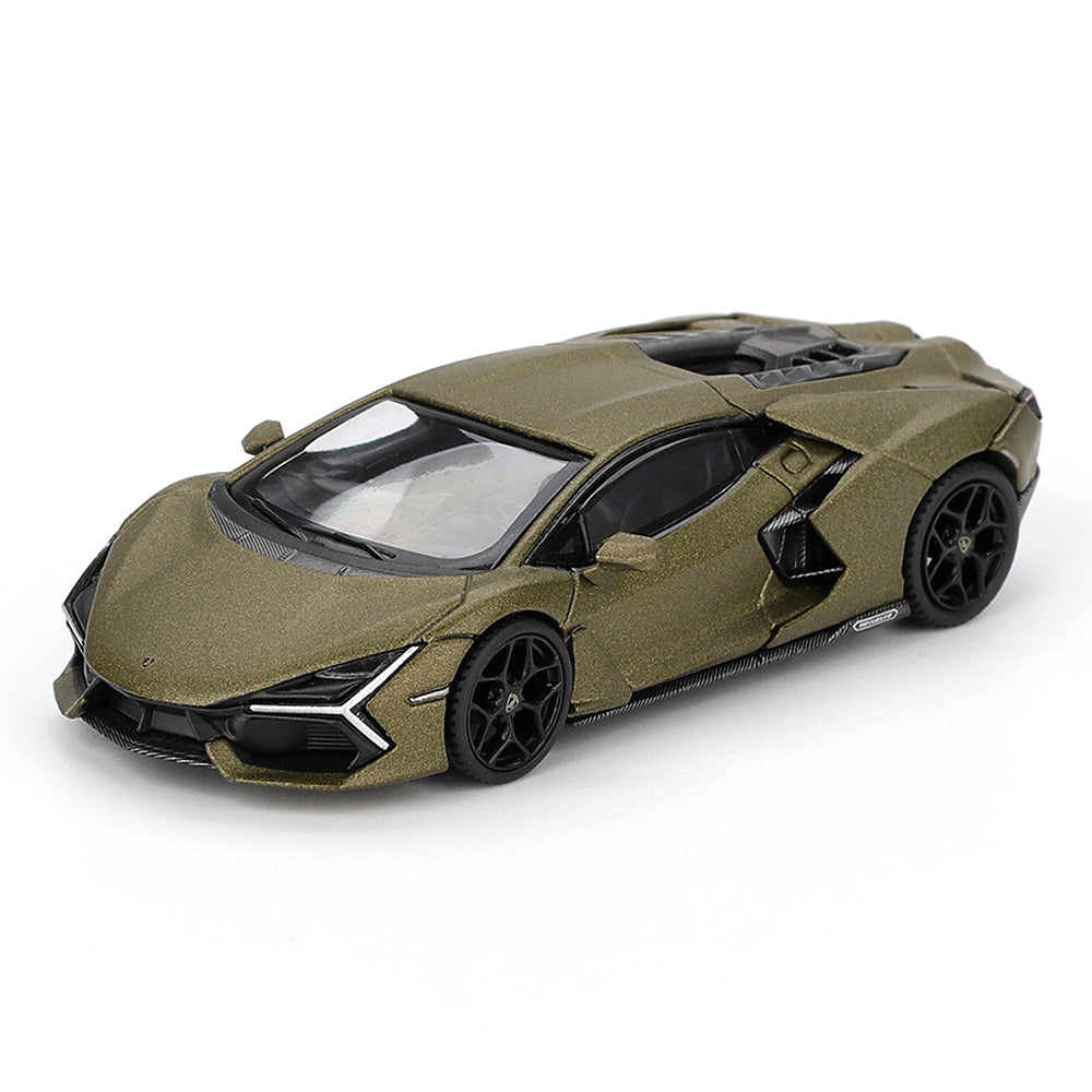 MINI GT 1:64 Scale Lamborghini Revuelto Verde Gea Matte Die-Cast Model Car