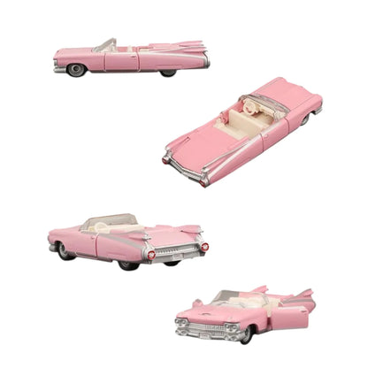 Bburago 1959 Cadillac Eldorado Convertible Pink 1:64 Die-Cast Model Car | Opening Doors