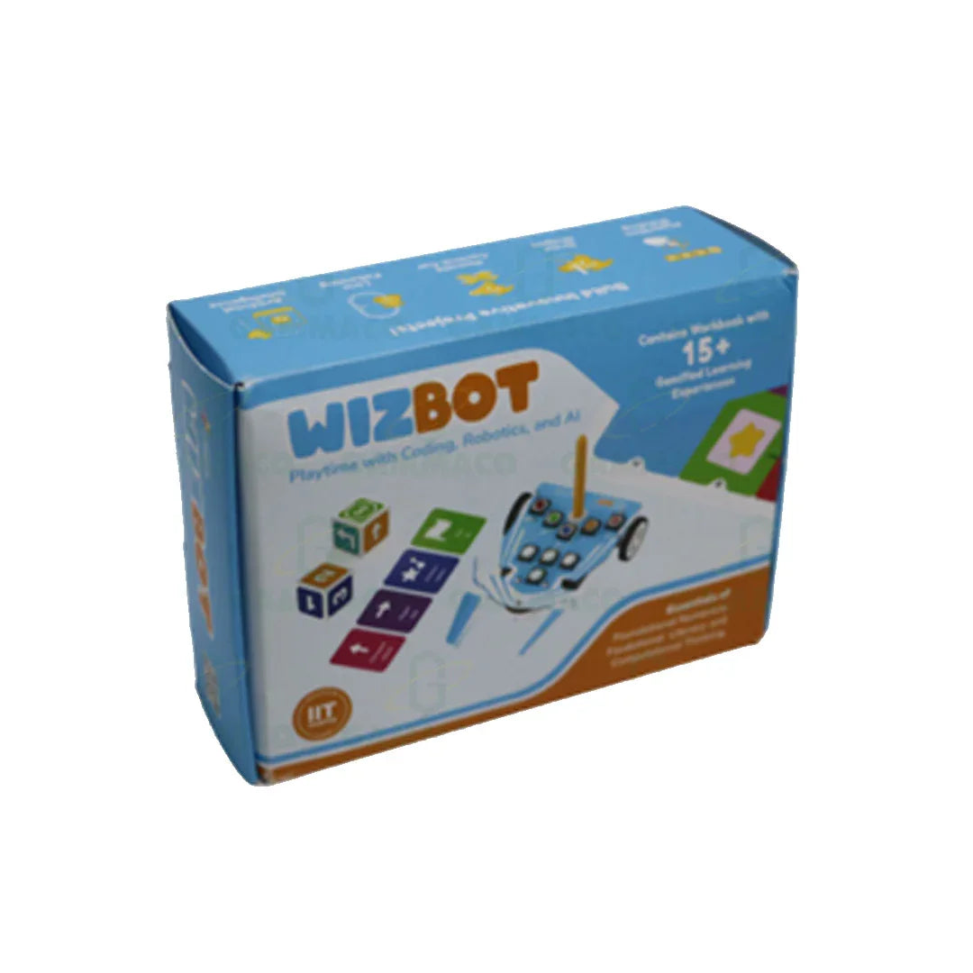 Wizbot Interactive Learning Robot with Activity Book | 20+ Gamified Learning Experiences | STEM Education Toy for Kids 6+ Years - Jaiman Toys