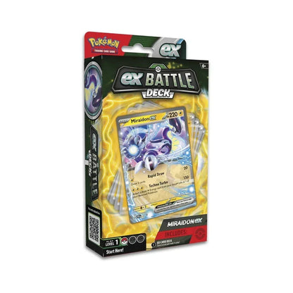 Original Pokémon TCG Miraidon EX Battle Deck | 60-Card Ready-to-Play Deck for Kids & Collectors