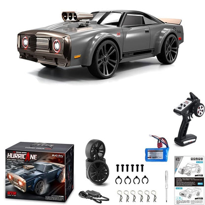 SCY 16303 Hurricane RC Car – 4WD 1/16 Scale High-Speed Drift Racing Car (Silver) | Up to 50 km/h | Electric Remote Control Off-Road Vehicle for Kids & Hobbyists