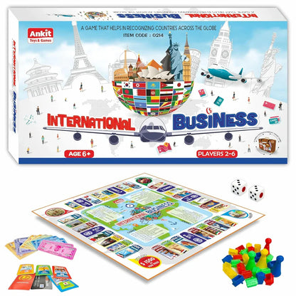 Ankit Toys International Business Board Game – 38×38 cm Global Trade Game for Kids & Families
