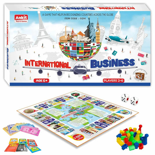 Ankit Toys International Business Board Game – 38×38 cm Global Trade Game for Kids & Families