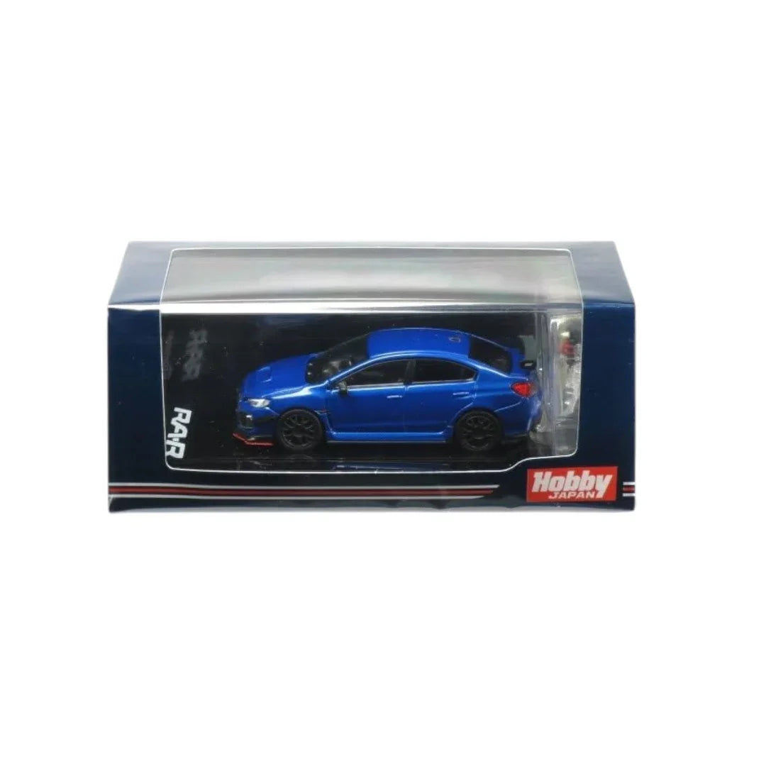 1:64 Hobby JAPAN HJ641040BL Subaru WRX STI RA-R w/EJ20 With Engine Display- Blue - Jaiman Toys