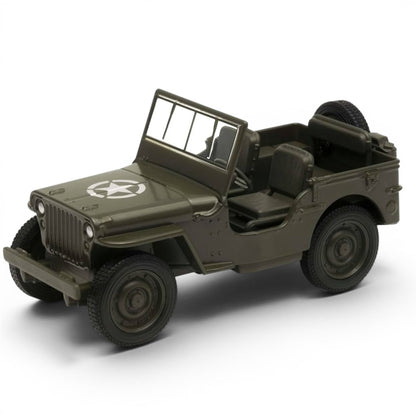 Welly 1:38 Jeep 1941 Willys MB Military Green Official Licensed Die-Cast Model Car