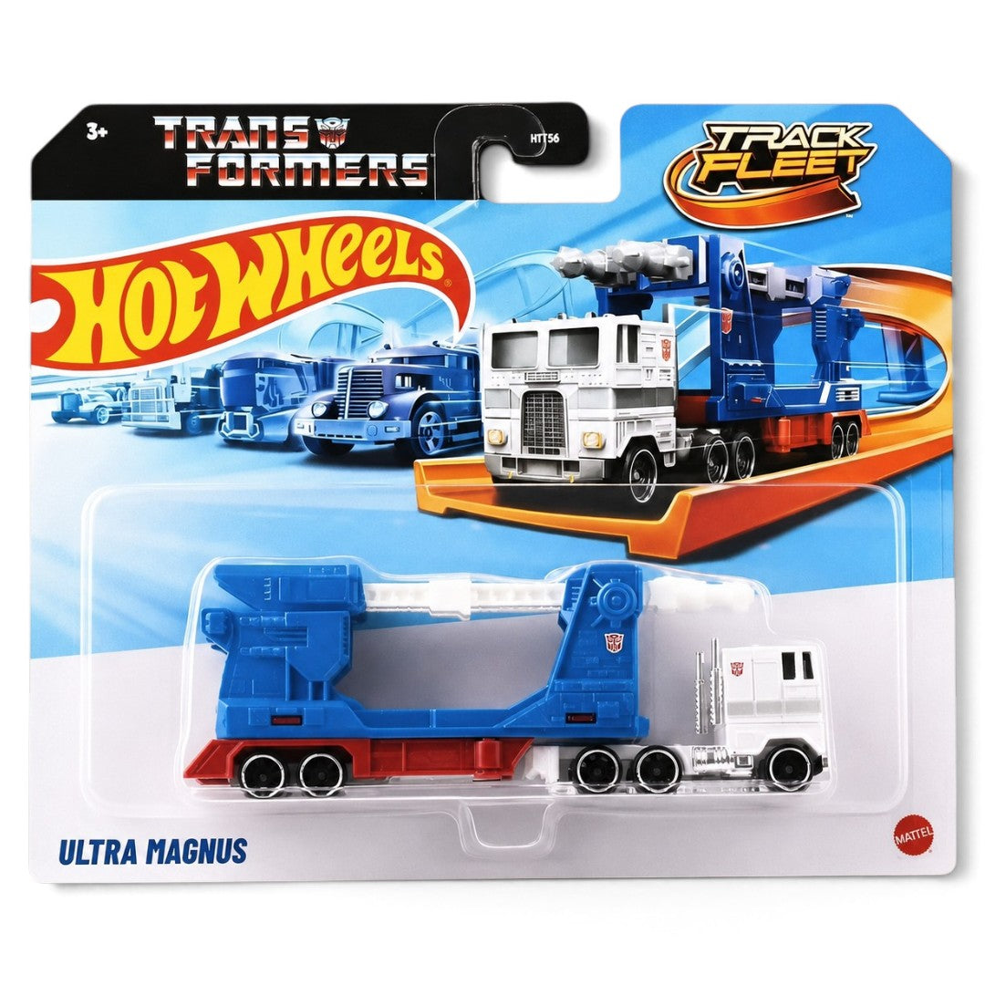 Hot Wheels Transformers Track Fleet Ultra Magnus HYT56 | Autobot Die-Cast Transporter Truck | Mattel Collectible Vehicle for Kids 3+