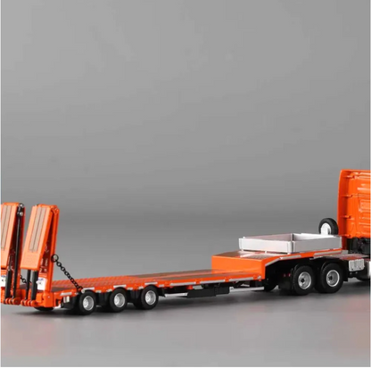 Perka 1:64 Mercedes-Benz Actros Flatbed Transport Trailer | Diecast Model Truck | 2 Colour Variants