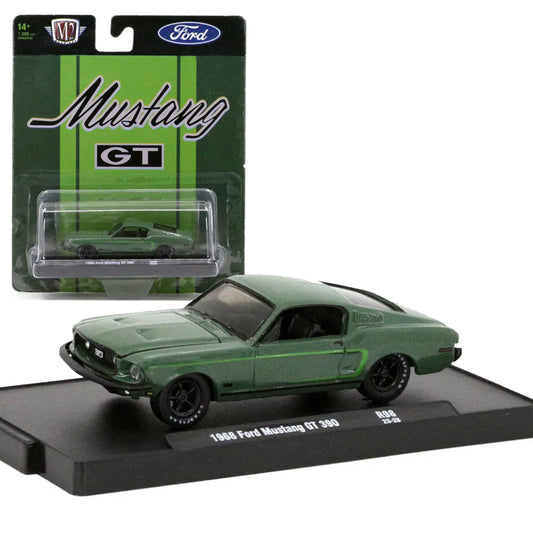 M2 Machines Auto-Drivers 98 – 1968 Ford Mustang GT 390 1:64 Diecast Model | Classic Muscle Collectible