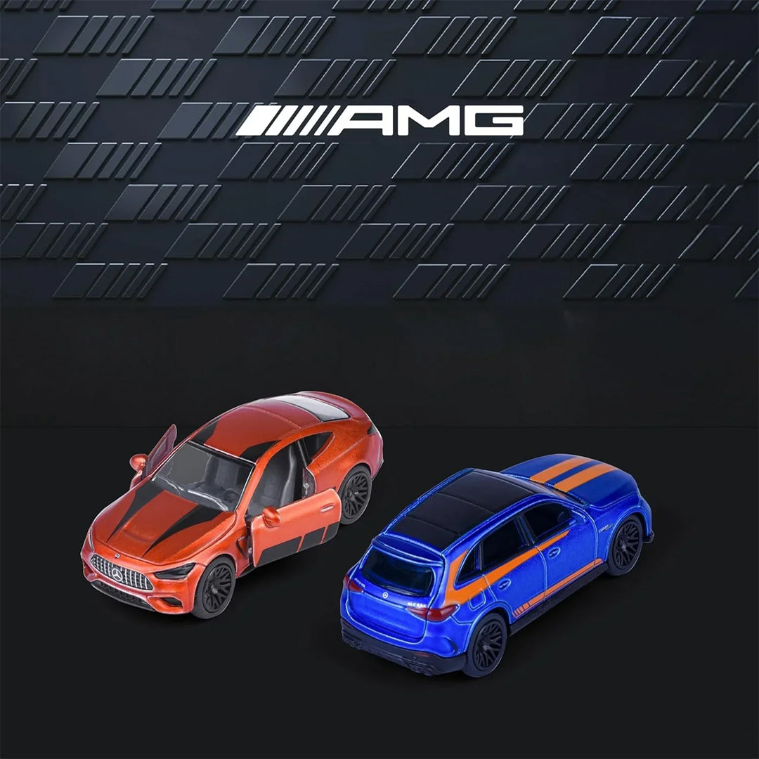 Majorette Mercedes-AMG Die-Cast Metal Cars Set of 6 | Premium 7.5 cm Licensed Toys | Ages 3+