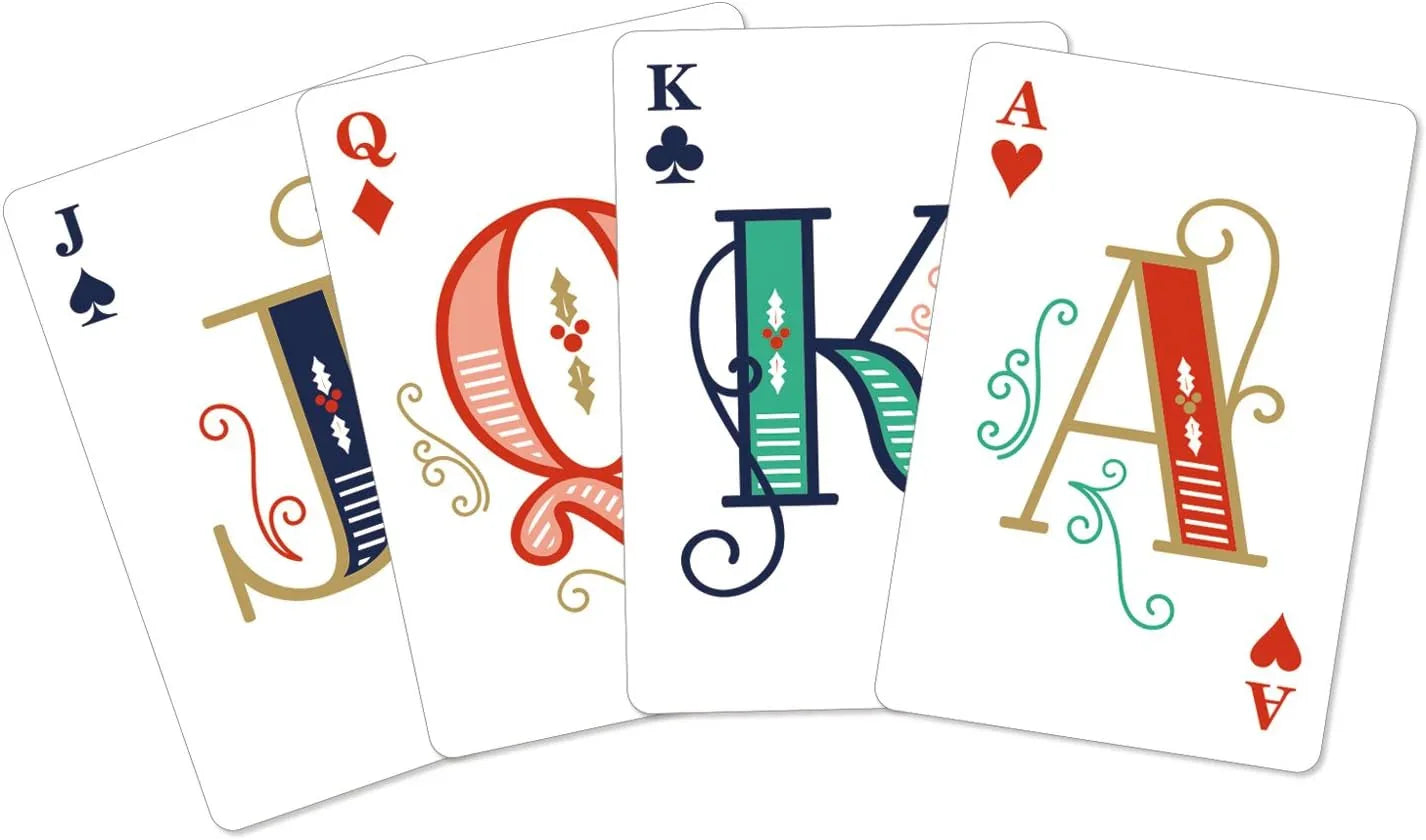Galison Naughty & Nice Playing Card Set – Festive Holiday Deck for Adults & Families - Jaiman Toys