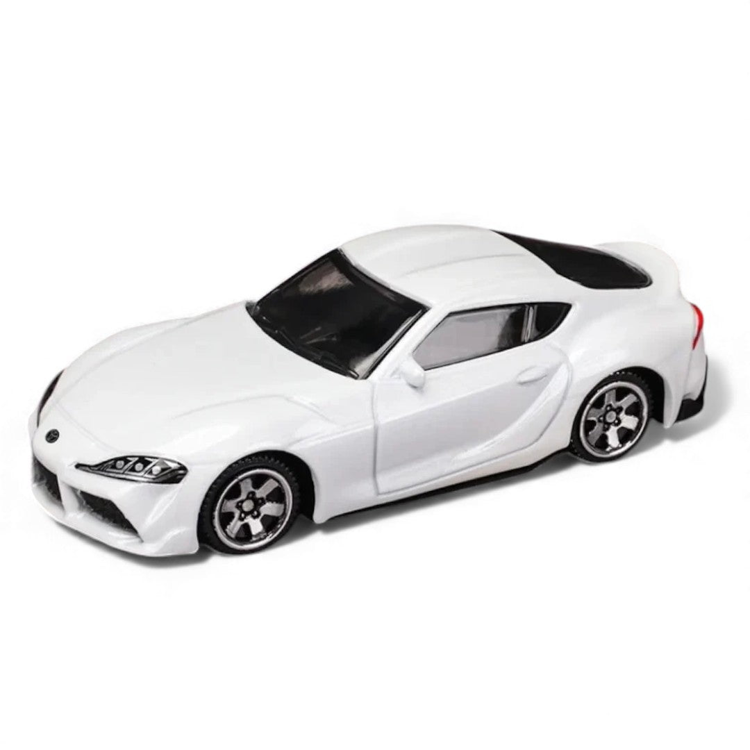 CCA 1:58 Scale Toyota GR Supra Magnetic Series White Die-Cast Model Car