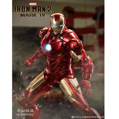 ZD Toys Ultimate 1:10 Scale Iron Man 2 Mark IV Action Figure – Light‑Up LED Edition - Jaiman Toys