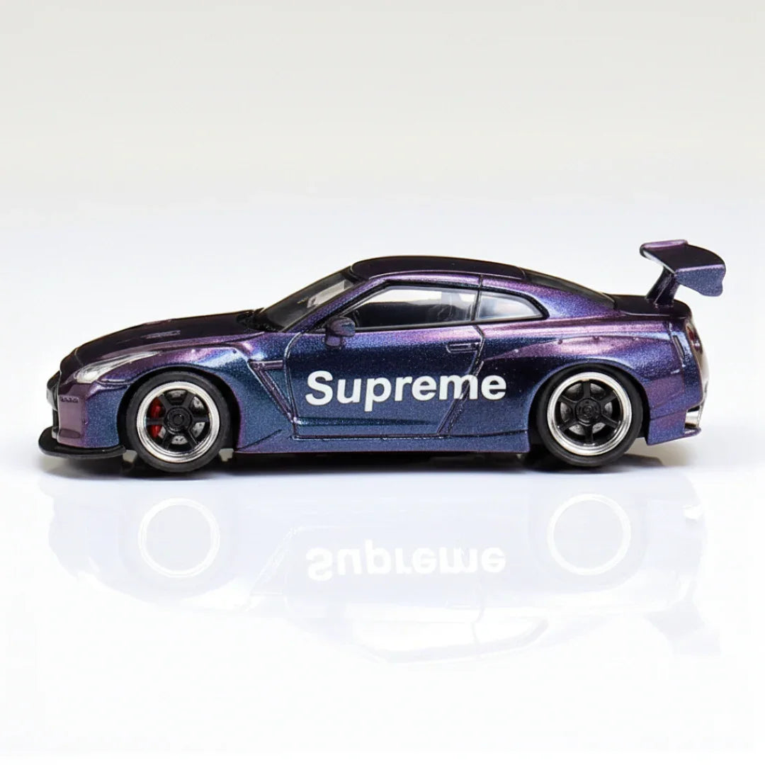 Doit Models 1:64 Nissan GT-R Supreme Diecast Car Model-Metallic Purple