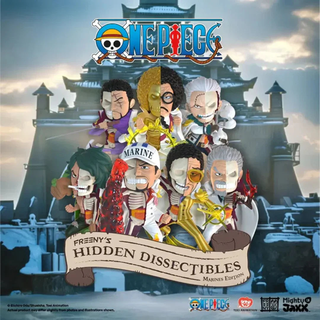 Mighty Jaxx Ultimate Action figure One Piece Freeny's Hidden Dissectibles: Marines Edition Blind Box (1 Random Figure) - Jaiman Toys