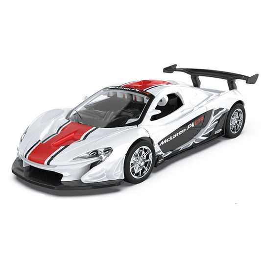 MSZ McLaren P1 Die-Cast Model Car 1:32 Scale with Pullback, Light & Sound