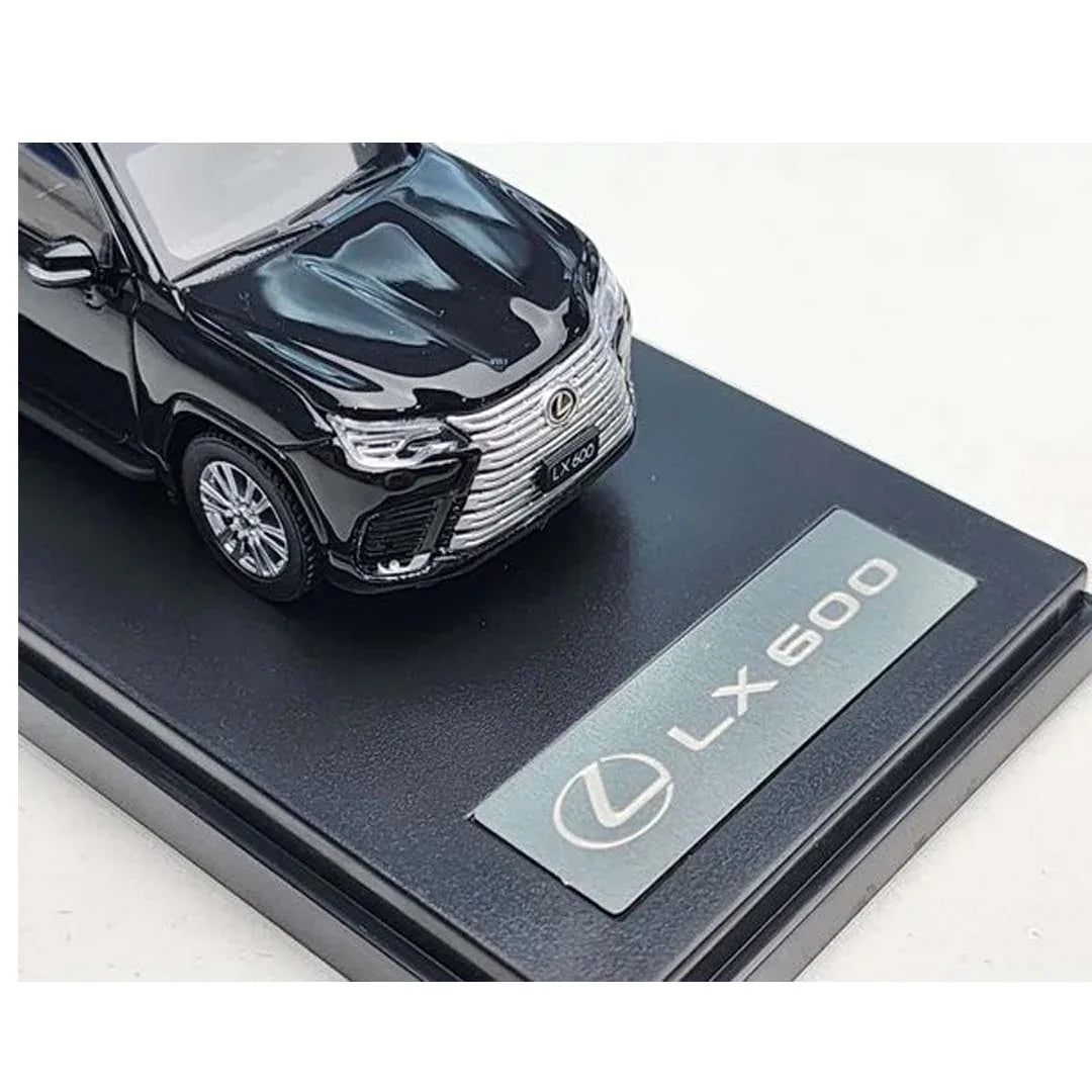 1/64 Lexus LX 600 – Black – Die-Cast SUV Model on Display Base - Jaiman Toys