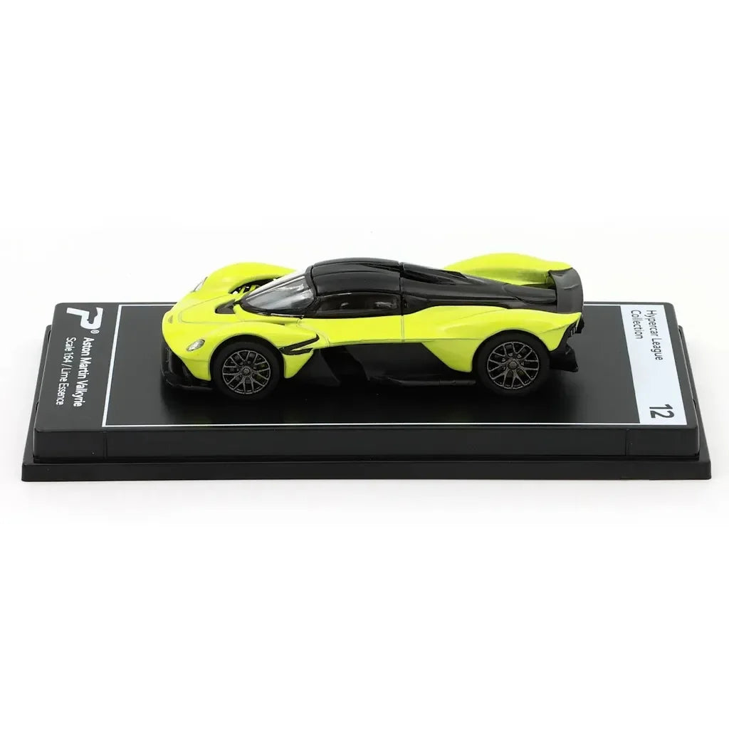 PosterCars 1:64 Aston Martin Valkyrie – Lime Essence - Blister Pack | Hypercar League Diecast Model - Jaiman Toys
