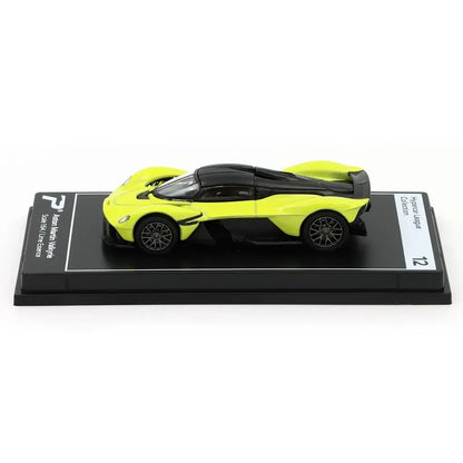 PosterCars 1:64 Aston Martin Valkyrie – Lime Essence - Blister Pack | Hypercar League Diecast Model - Jaiman Toys