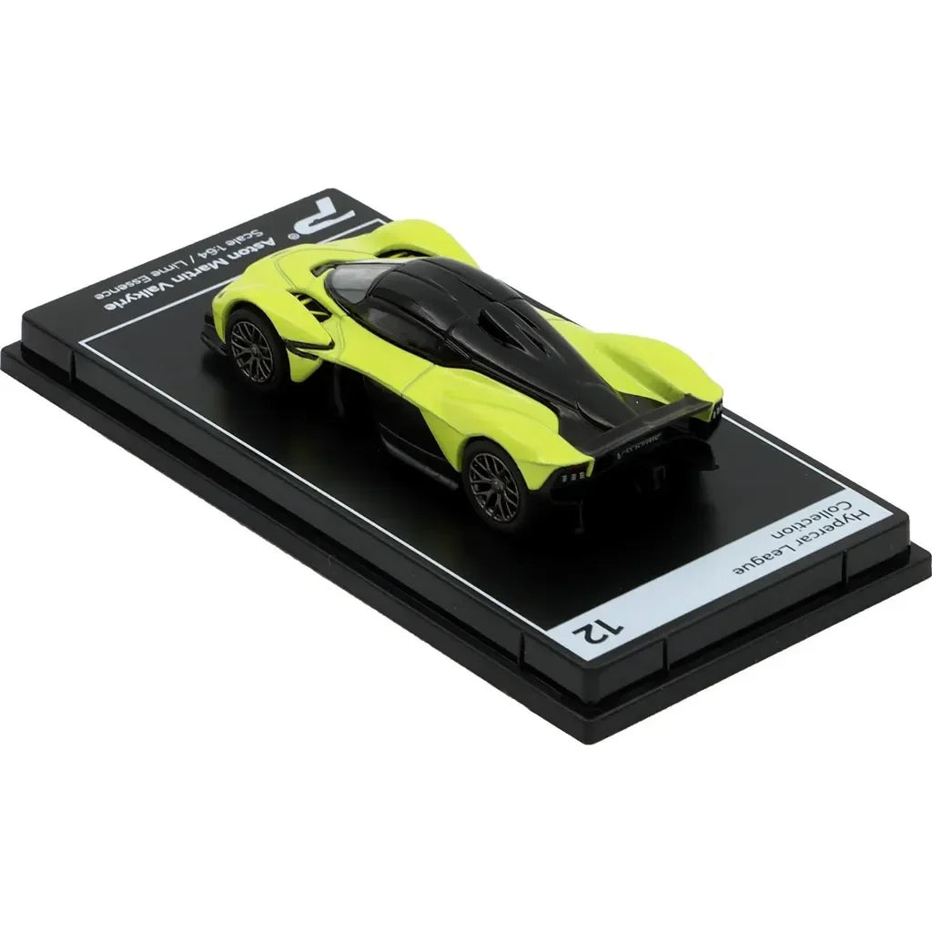 PosterCars 1:64 Aston Martin Valkyrie – Lime Essence - Blister Pack | Hypercar League Diecast Model - Jaiman Toys