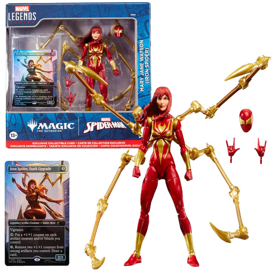 Marvel Legends Iron Spider (Mary Jane Watson) Action Figure | Spider-Man x Magic: The Gathering | 6-Inch Collectible