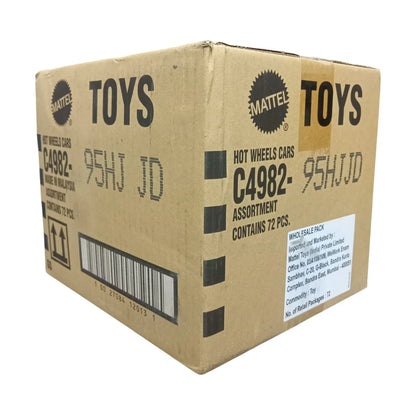 Hot Wheels 2025 Factory-Sealed Case J (95HJ JD) – 72 Die-Cast Cars by Mattel (Brand New Box) - Jaiman Toys