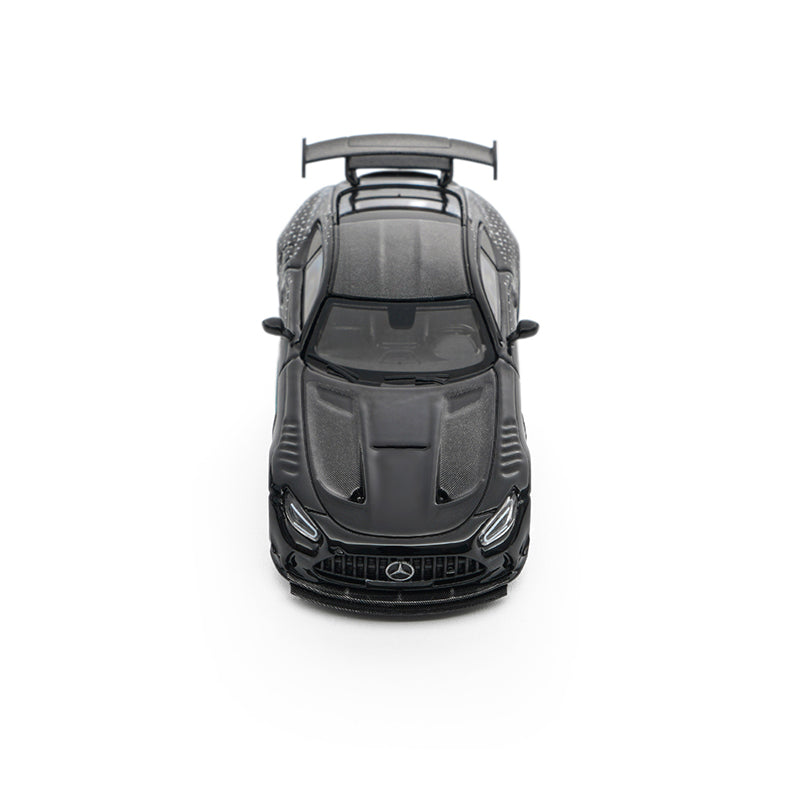 Happycar 1:64 Mercedes-AMG GT Black Series Die-Cast Model Car – Black with Turquoise Accents