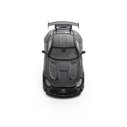 Happycar 1:64 Mercedes-AMG GT Black Series Die-Cast Model Car – Black with Turquoise Accents