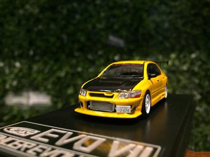1/64 Fast & Speed Lancer EVO VII Yellow Diecast Car Model - Jaiman Toys