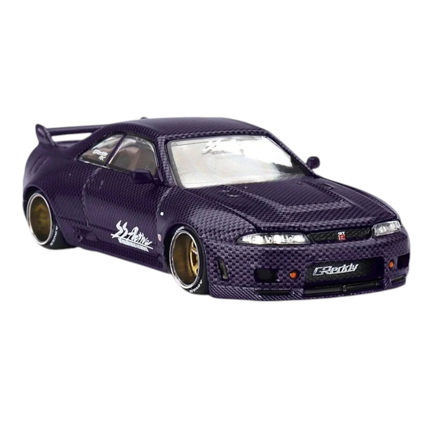 ミニカー 1/64 KAIDO HOUSE SKYLINE GTR R33 LTD Kaido House X MINI-GT 1:64 Nissan Skyline GT-R (R33) Purple Carbon