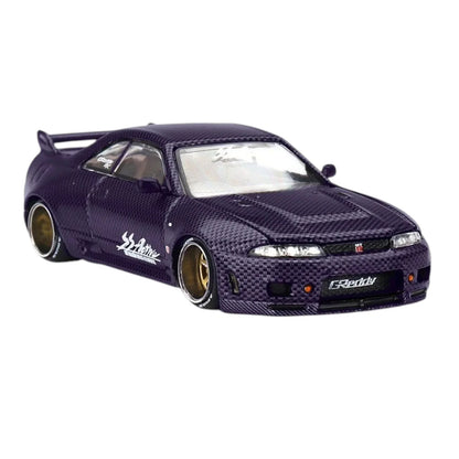 Kaido House X MINI-GT 1:64 Nissan Skyline GT-R (R33) Purple Carbon R V2 Model KHMG163-2C - Jaiman Toys