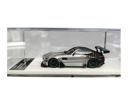 BSC 1:64 Scale Mercedes AMG GT-S Carbonerre Black/Silver – Premium Diecast Car Model Collectible - Jaiman Toys