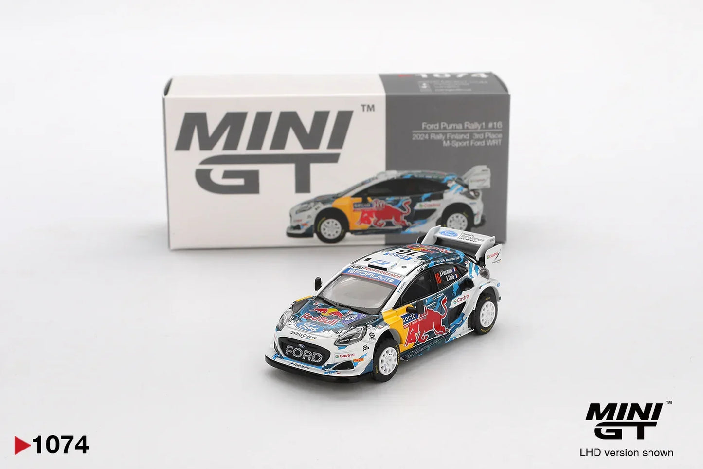MiniGT 1:64 Ford Puma Rally1 #13 M-Sport Ford WRT 2024 Rally Monte Carlo
