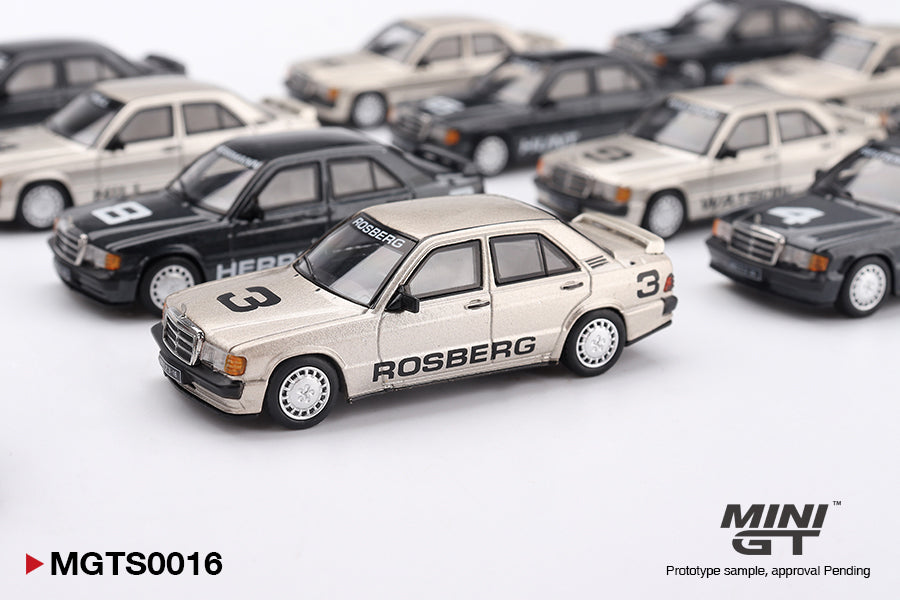MINI GT 1:64 Mercedes-Benz 190E 2.3-16 1984 Nürburgring Race of Champions Complete Set (20 Cars) Limited Edition 5000 Worldwide Diecast Collector