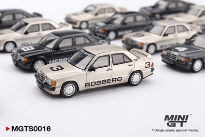 MINI GT 1:64 Mercedes-Benz 190E 2.3-16 1984 Nürburgring Race of Champions Complete Set (20 Cars) Limited Edition 5000 Worldwide Diecast Collector
