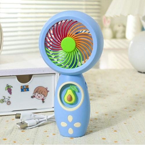 Portable Handheld Mini Fan – Colorful Personal Cooling Fan with Cute Fruit Design for Travel, Office & Outdoor Use (Pack of 1)